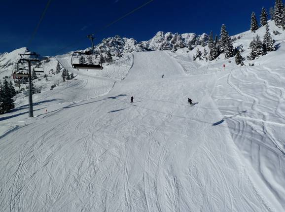 Run at the Glattjoch lift Run at the Glattjoch lift