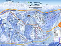 Trail map Espace Diamant – Les Saisies/Notre-Dame-de-Bellecombe/Praz sur Arly/Flumet/Crest-Voland